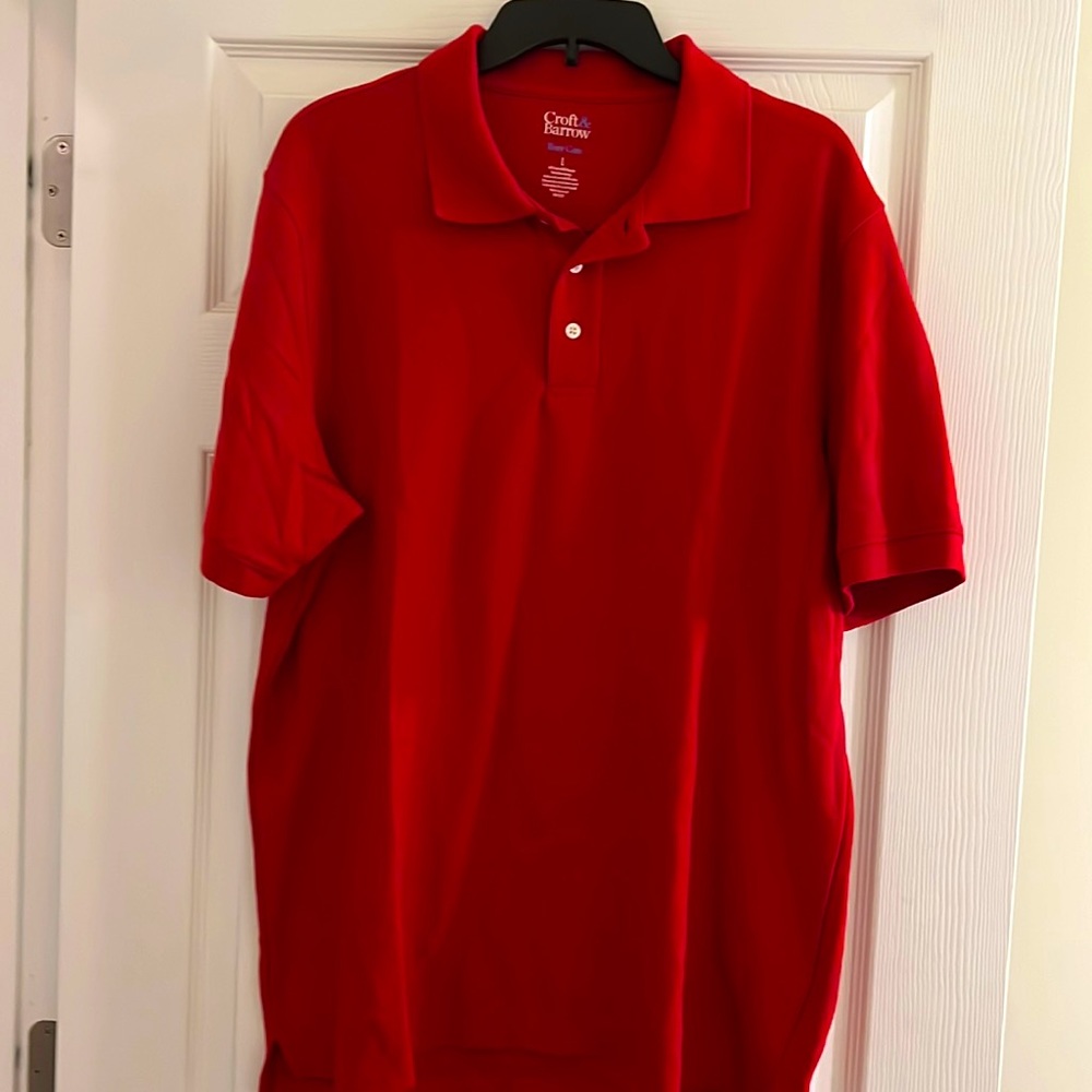 Mens Polo Large red